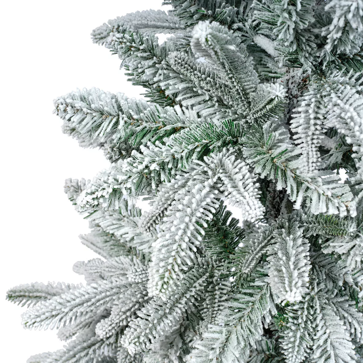 Albero di Natale artificiale (H240 cm) Glockner Verde innevato