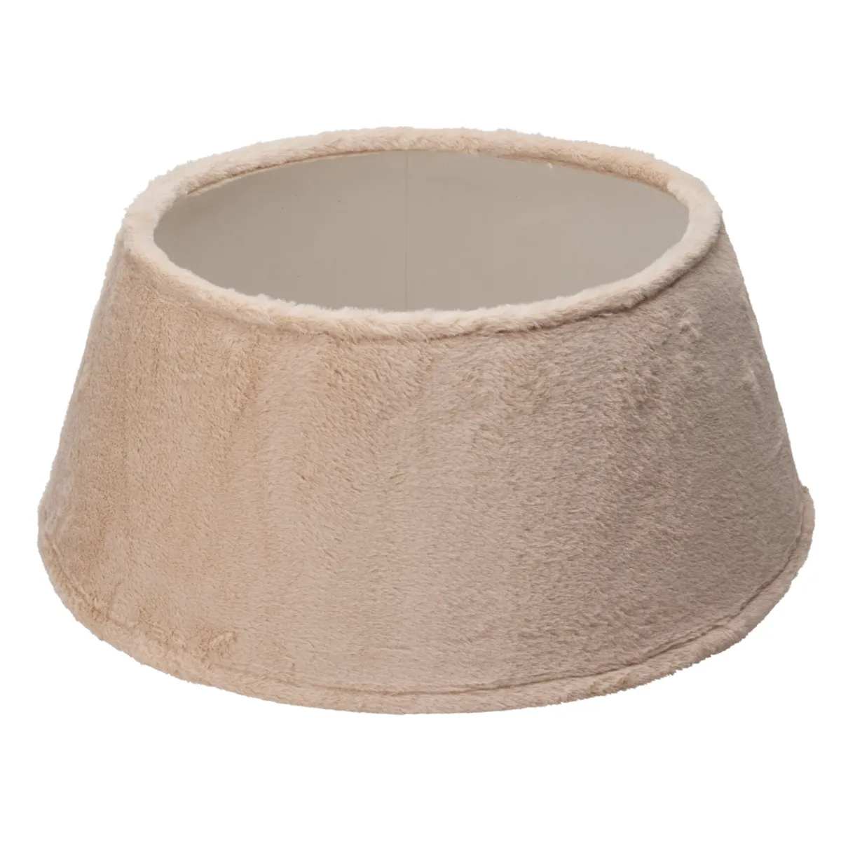 Copricapo albero di Natale (D55 cm) Finta pelliccia Beige