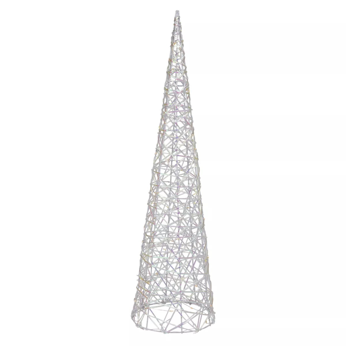 Cono luminoso a batteria 30 micro LED (H60 cm) Scintille Bianco caldo