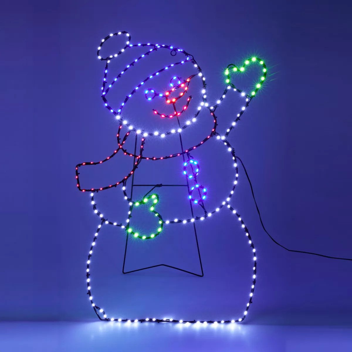 SILHOUETTE LUM BONHOMME DE NEIGE 79CM 246 LED