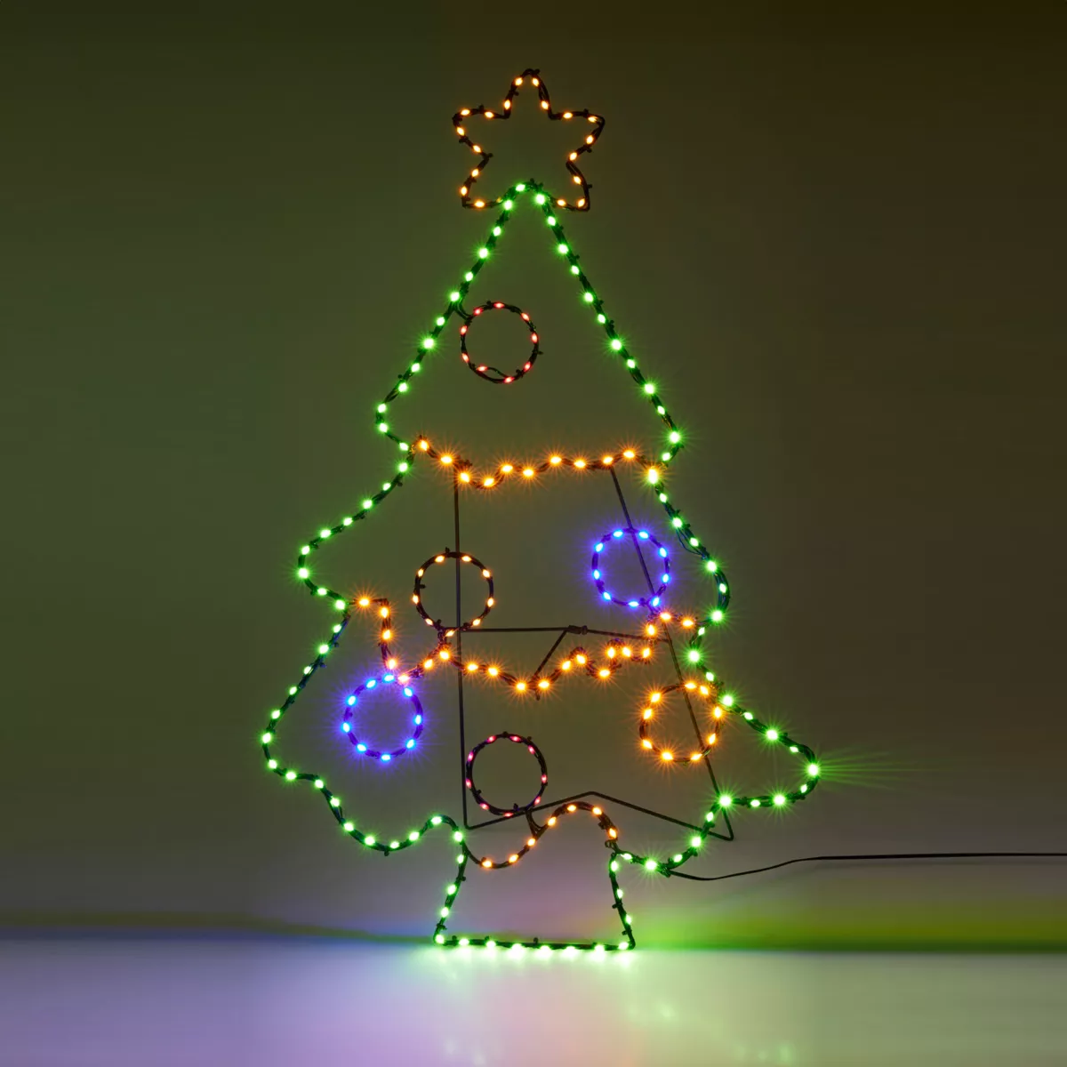 SILHOUETTE LUM ARBRE DE NOèL 80CM 201 LED