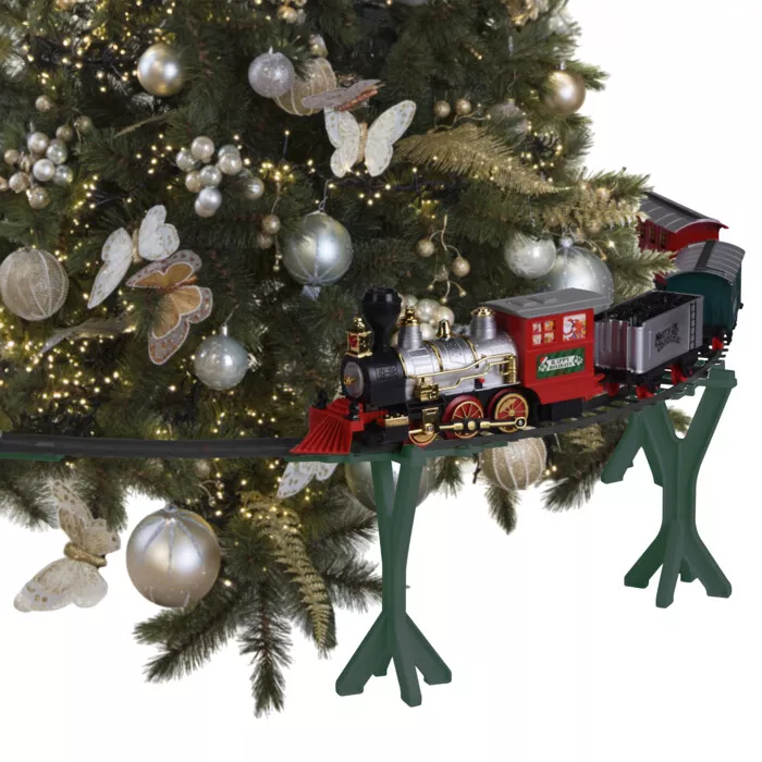 Trenino elettrico musicale a pile per albero di Natale (D88 cm) King's Cross