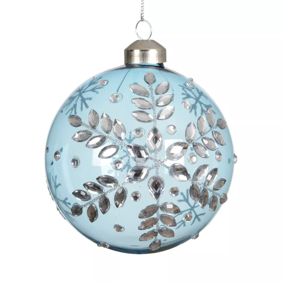 JOIEDOMI Set 36 Mini Palline Di Natale In Vetro Metallico - Rosse E Bianche, Con Stampe Glitterate E Ganci - Ideali Per Albero, Centrotavola E Decorazioni Fai Da Te