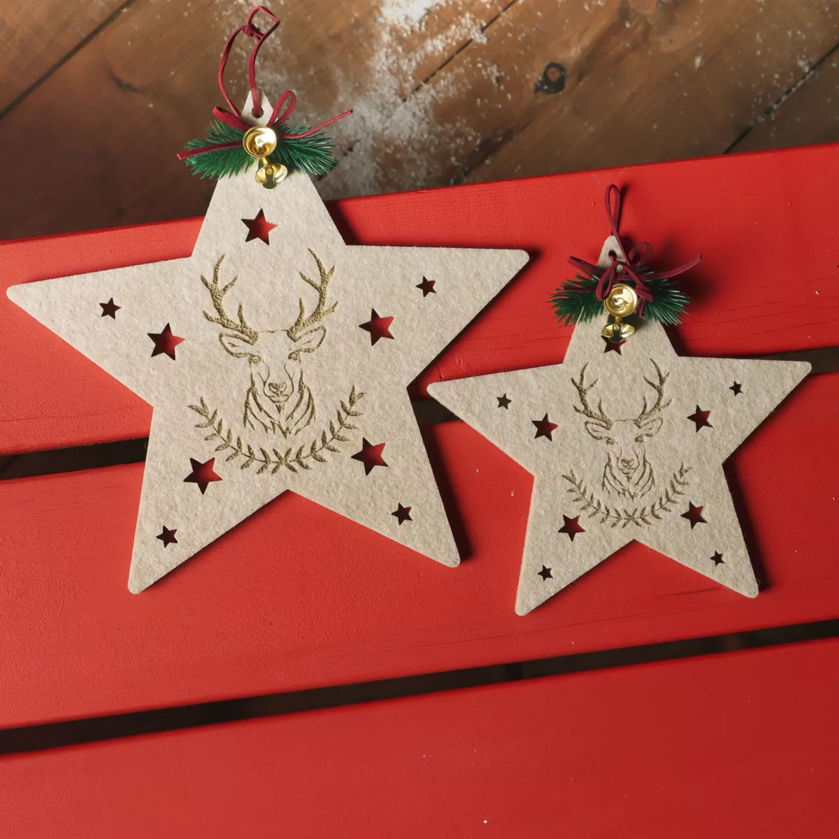 Décoratons de personnages en feutrne - PATRON: | Moldes para navdad