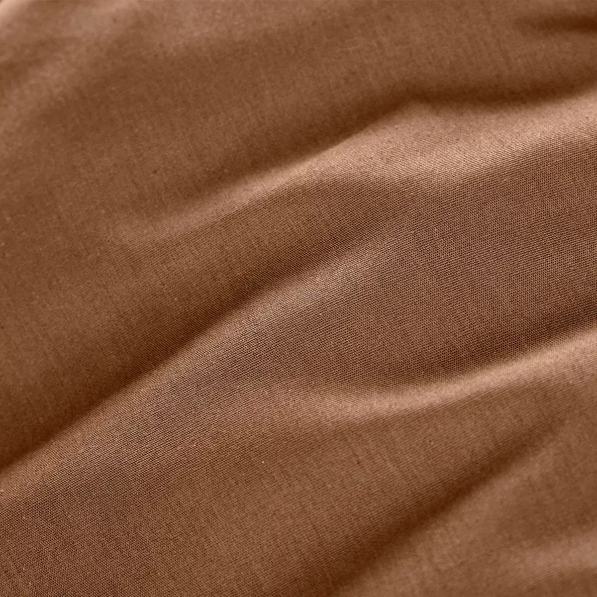 Drap plat percale de coton (270 x 300 cm) Cali Cappuccino