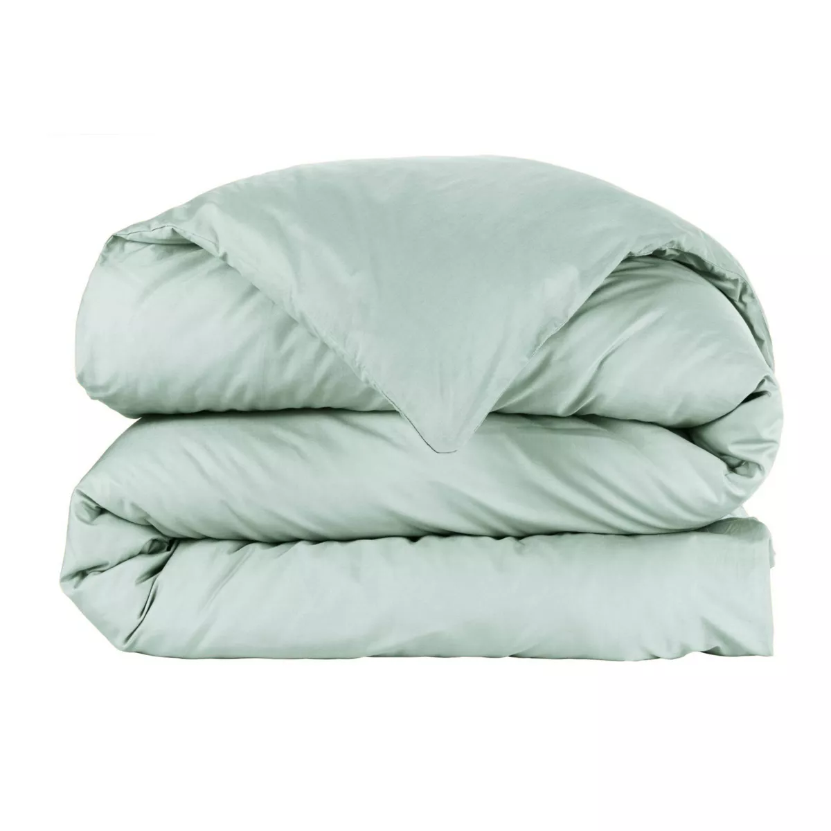 EM - Housse de couette 140 x 200 cm Percale unie CALI Eucalyptus