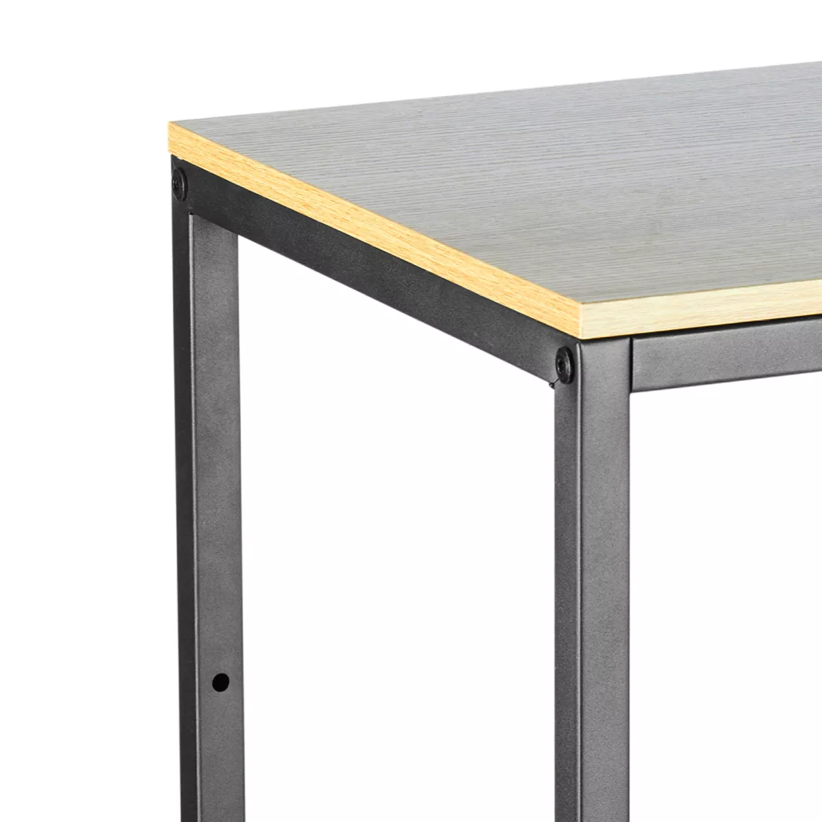 Regal 4 Ebenen Holz und Metall (H130 cm) Anny Schwarz