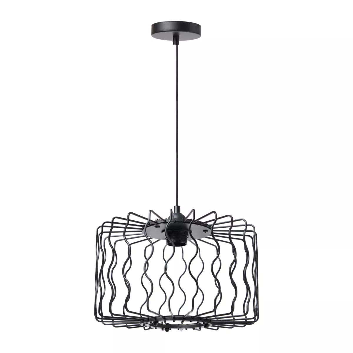 Suspension MŽtal 'Julia' Noire Dim : l30xH18.5xP30cm