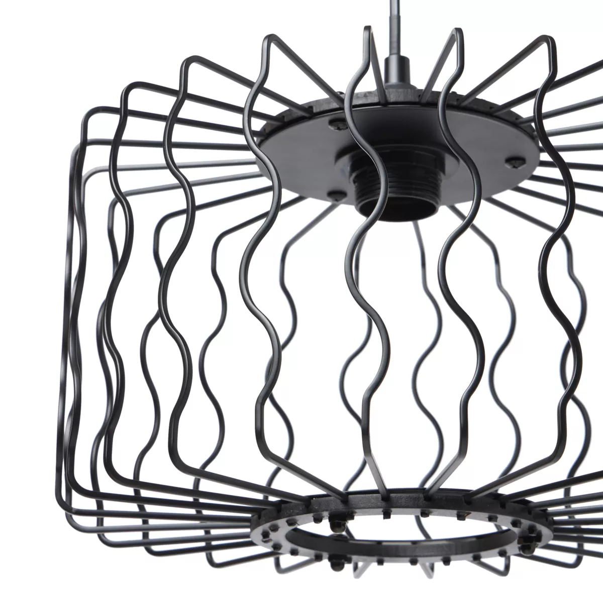 Suspension MŽtal 'Julia' Noire Dim : l30xH18.5xP30cm