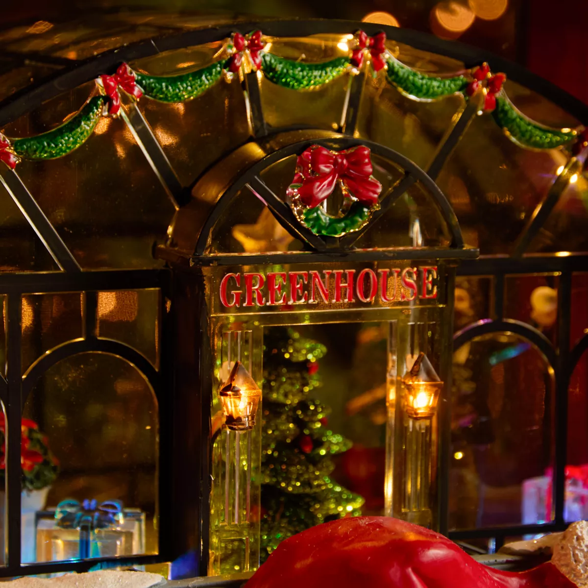 Village de Noël lumineux, animé et musical La fabrique à jouets