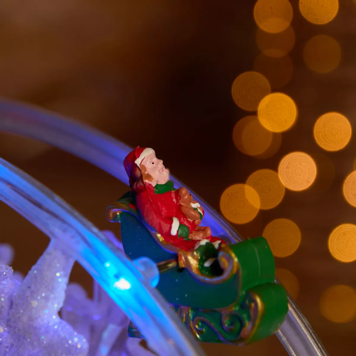 Grande roue lumineuse et musicale Merry Christmas