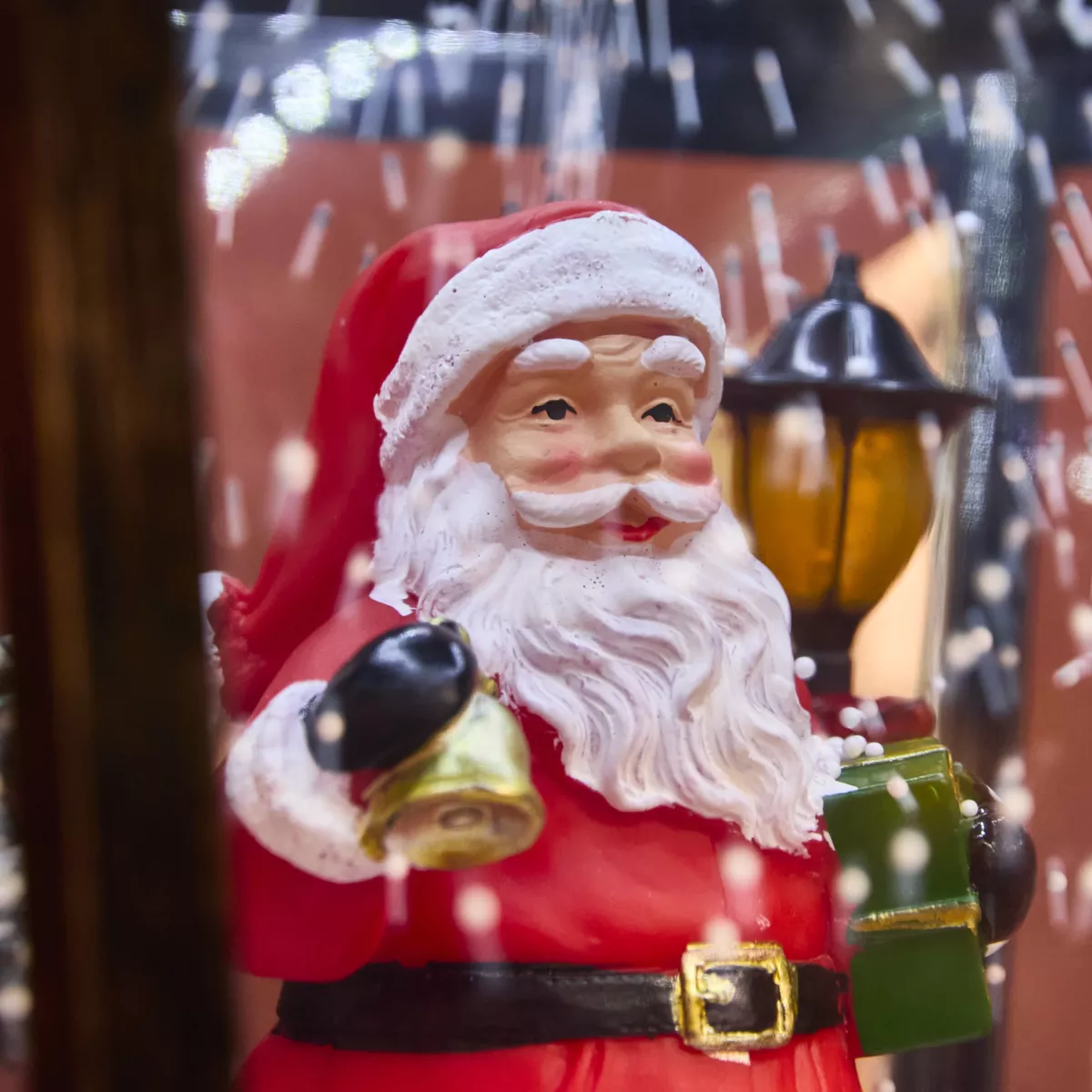 Lampada da terra doppia illuminata 66 LED (H188 cm) Natale Magico Nero