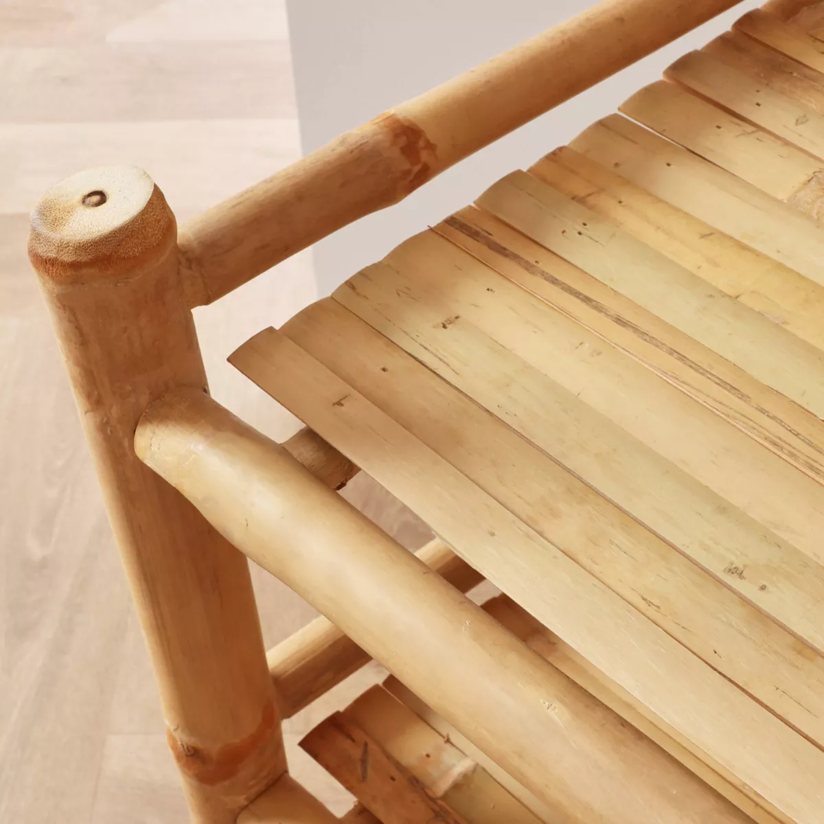 Bambus Aufbewahrungsmbel mit Haken fr die Garderobe (70 x H190 cm) Hanoi  - Badzubehr - Eminza