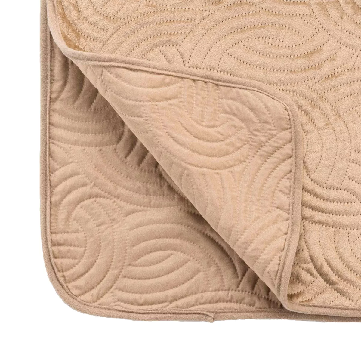 Colcha acolchada y dos fundas de almohada (240 x 260 cm) Solange Beige