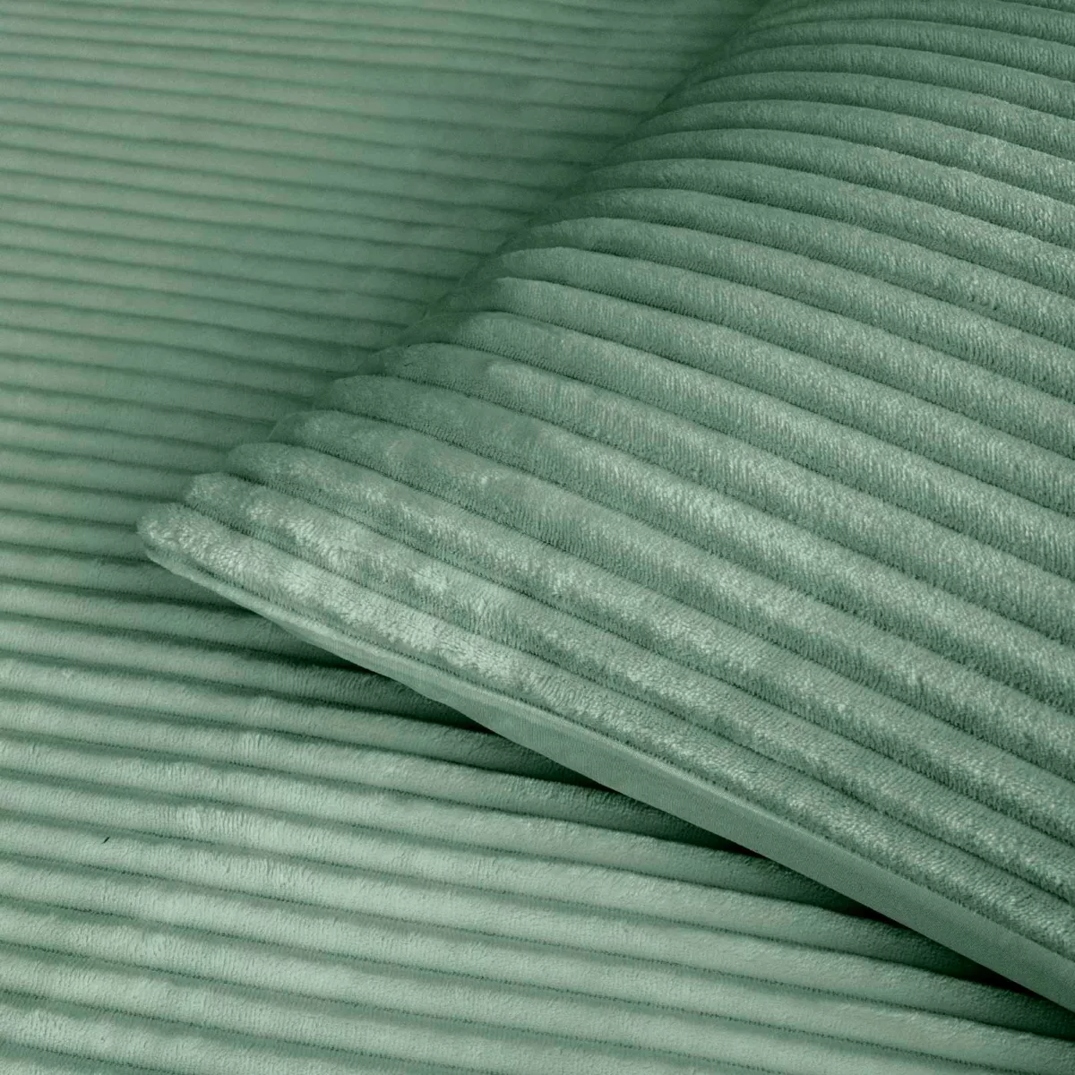 Parure 3 Pices (240 x 220 cm) Veloutea Cedre, Flanelle Relief Unie
