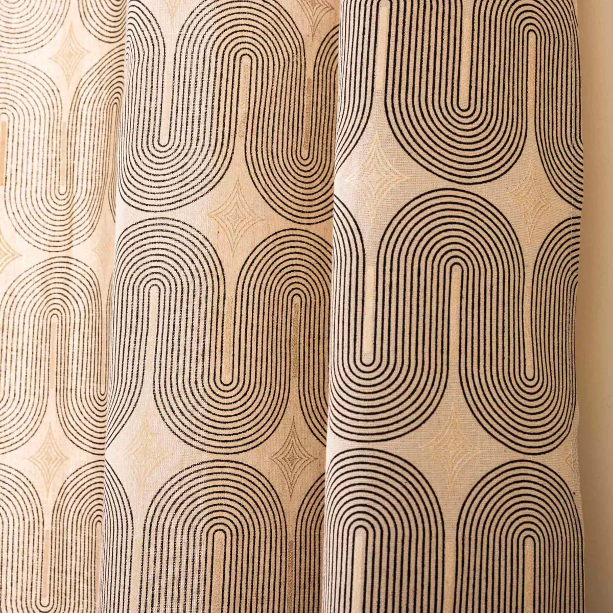 Tenda in cotone (140 x 280 cm) Ondine Nero