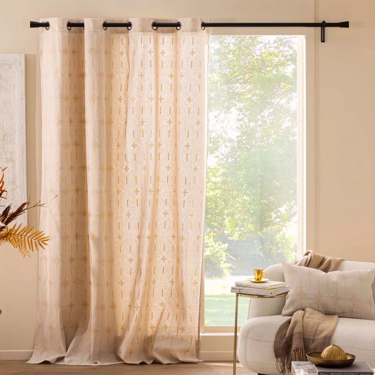 Tenda in cotone (140 x 240 cm) Ondine Bianco