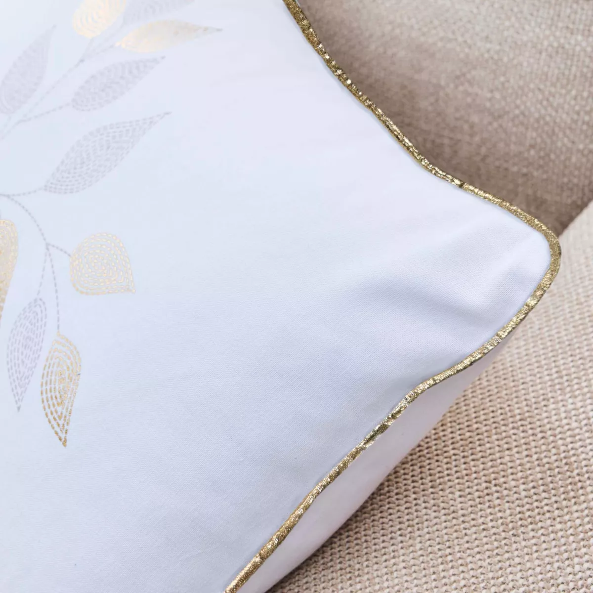 Cuscino rettangolare in cotone (40 x 60 cm) Duchessa Bianco