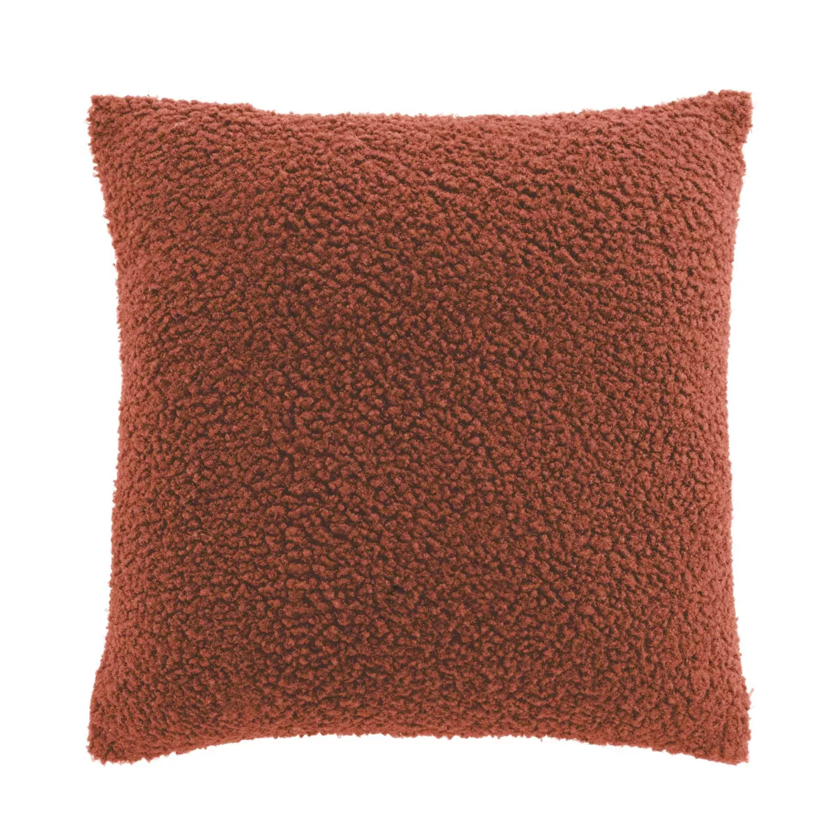 Housse de Coussin (40 x 40 cm) Woolen Camel, Bouclette Unie
