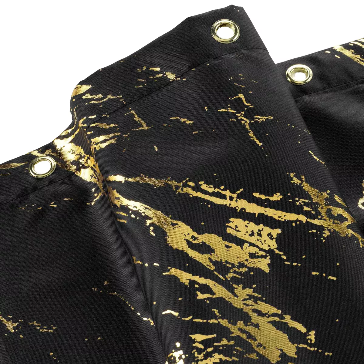 Tenda da doccia effetto marmo (180 x 200 cm) Aquamarbre Nero