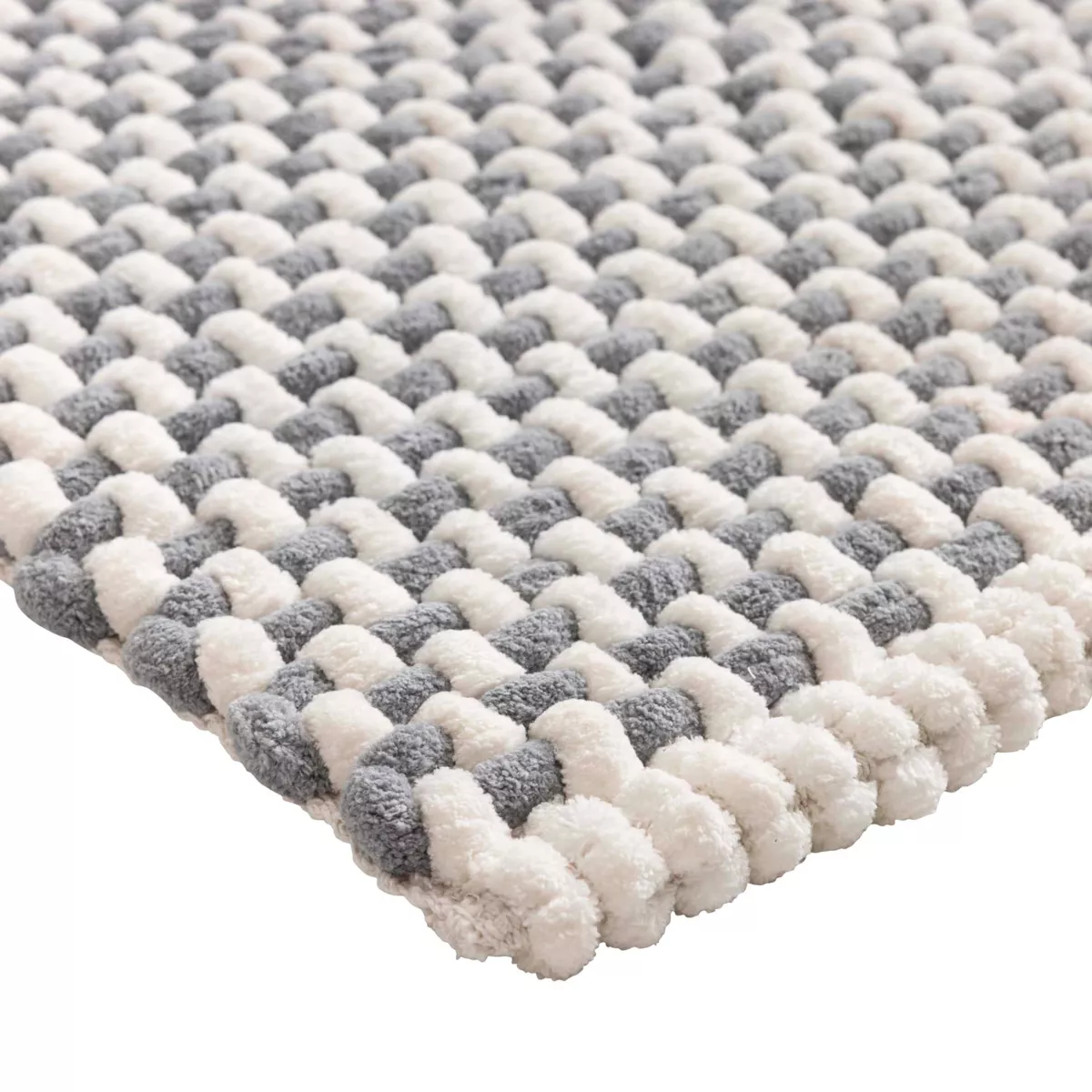 Tapis de Bain (50 x 80 cm) Rafael Naturel, Coton/Polyester Chenille