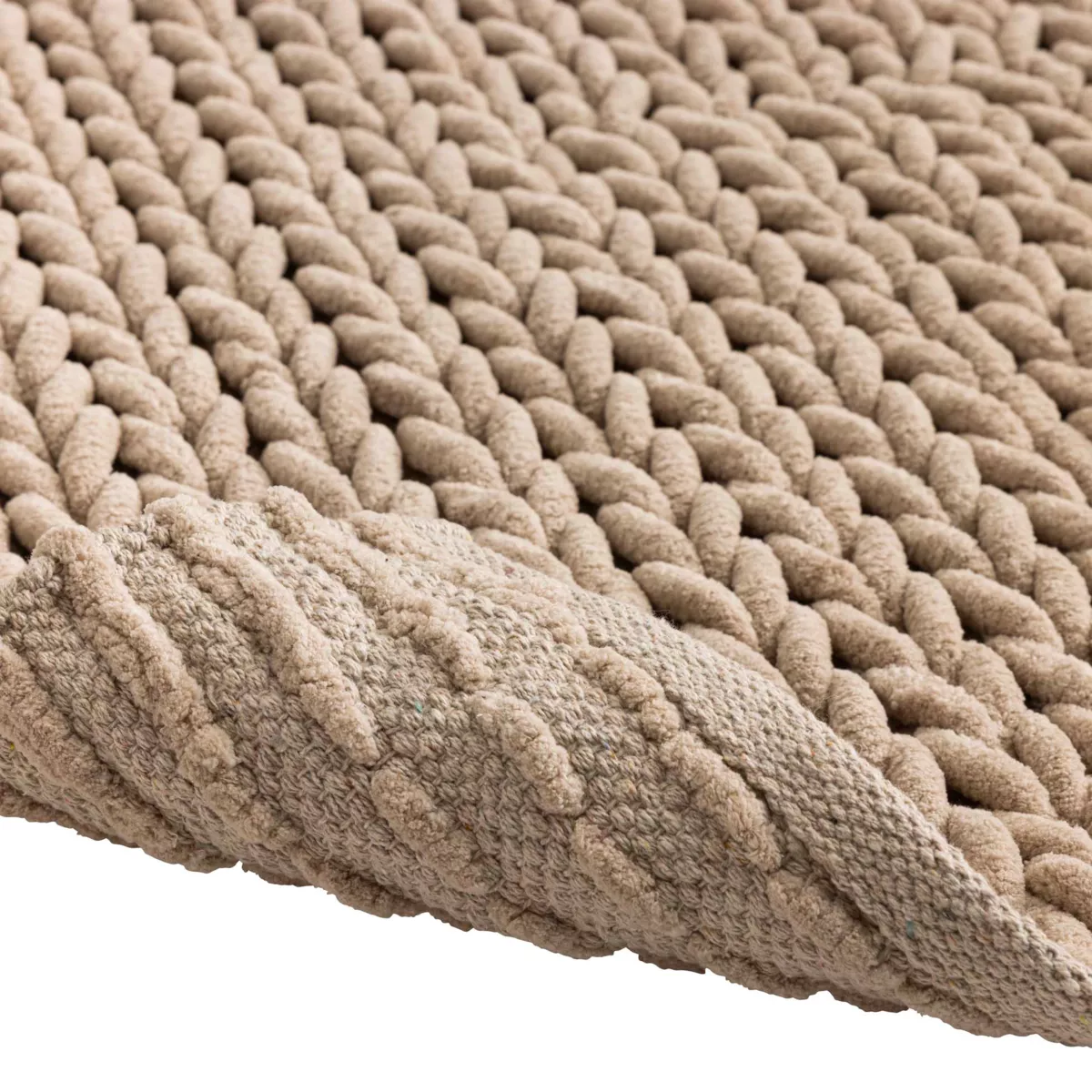 Tappeto da bagno in cotone (50 x 80 cm) Ariel Beige