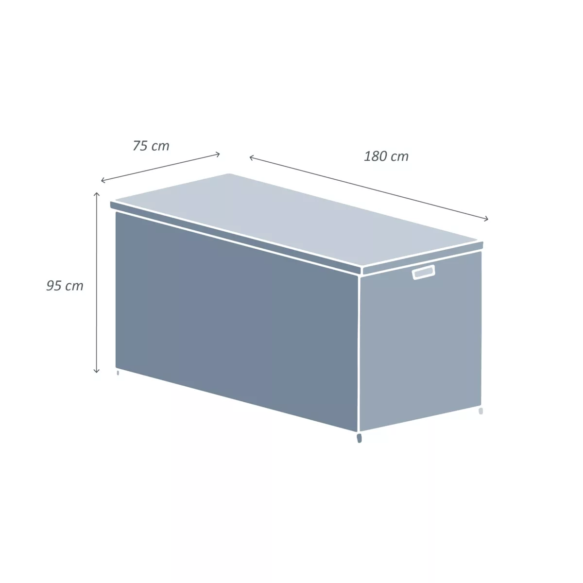 Caja de almacenamiento Calvi - Blanco 5