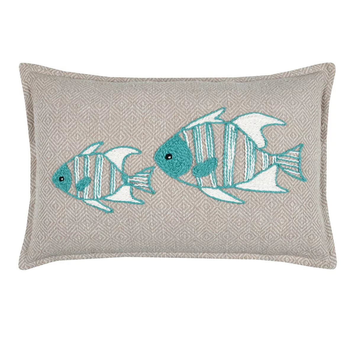 Cuscino rettangolare in cotone (35 x 50 cm) Barbados Beige