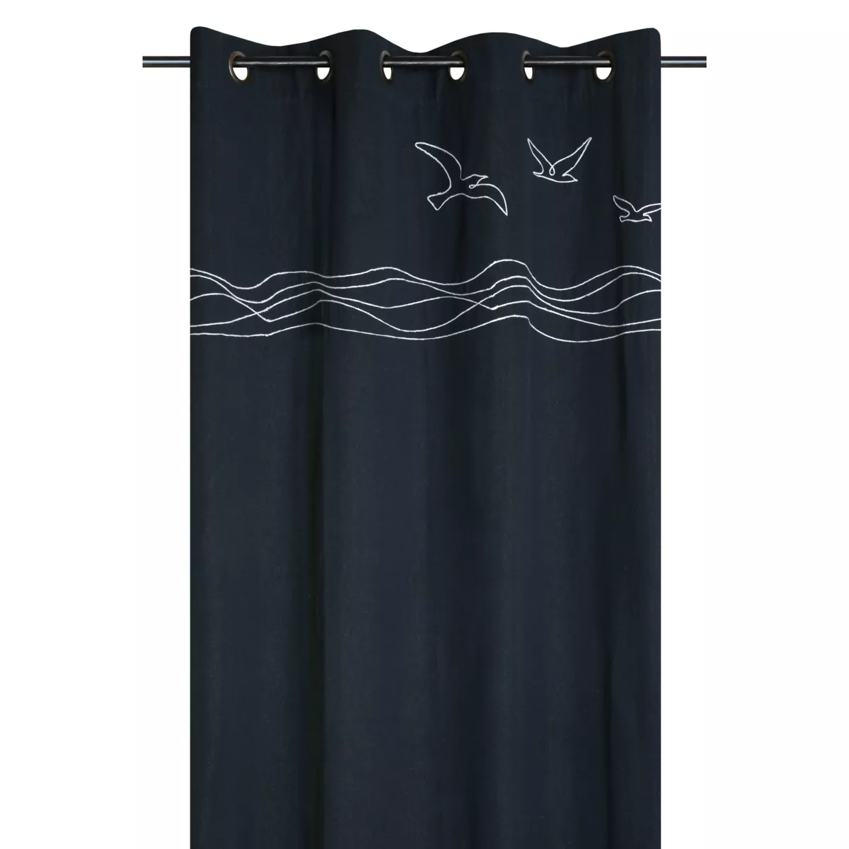 Tenda in cotone (140 x 260 cm) Bordemer Blu navy