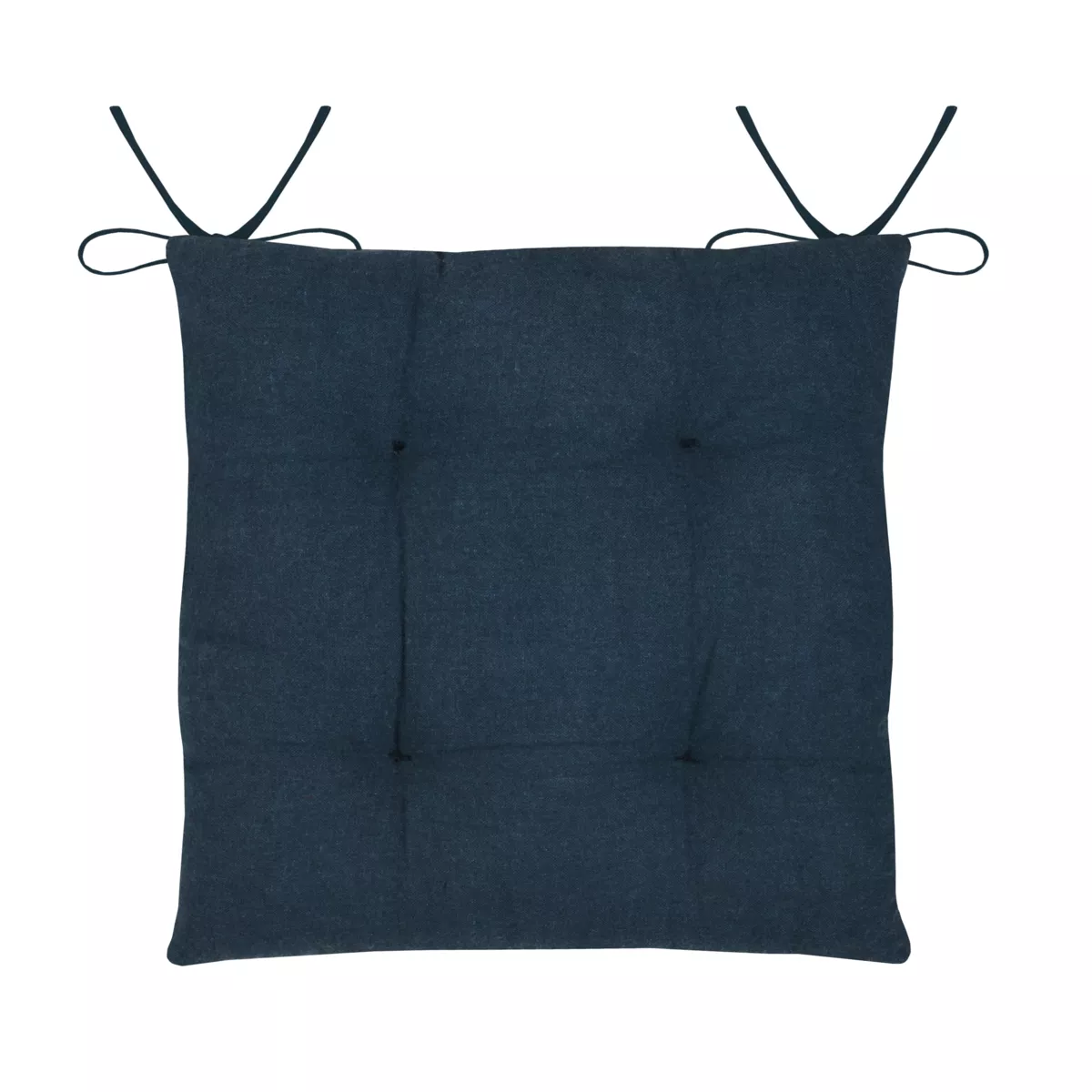 Cuscino per sedia quadrato in cotone (38x38 cm) Bordemer Blu navy