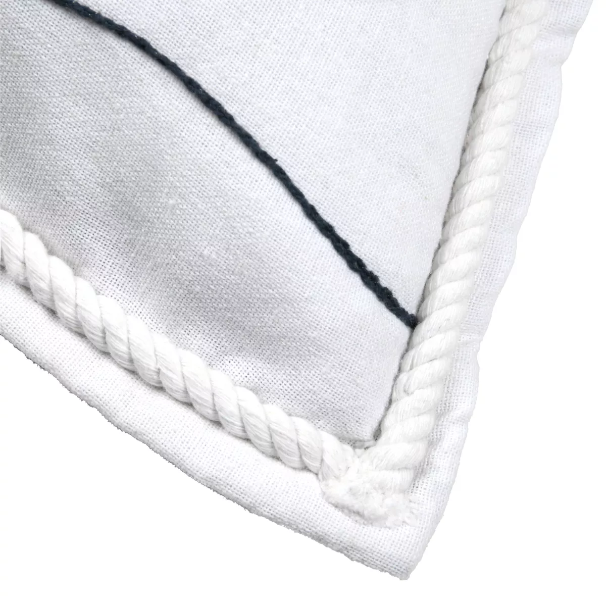 Cuscino quadrato in cotone (50 x 50 cm) Bordemer Bianco