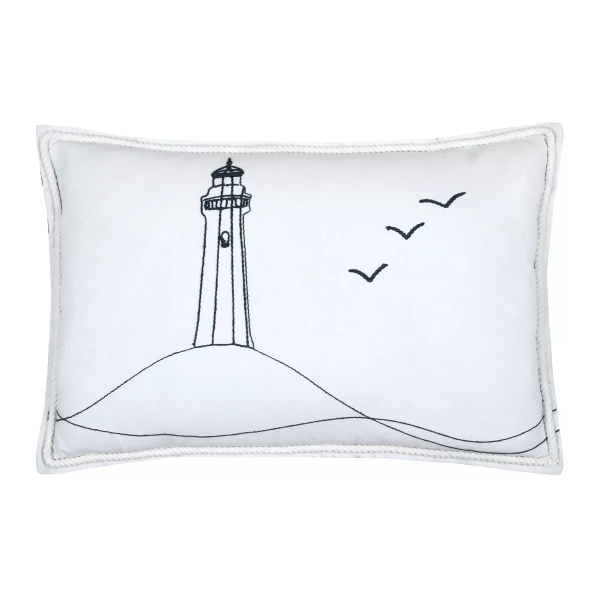 Cuscino Rettangolare (40 x 60 cm) Bordemer Bianco