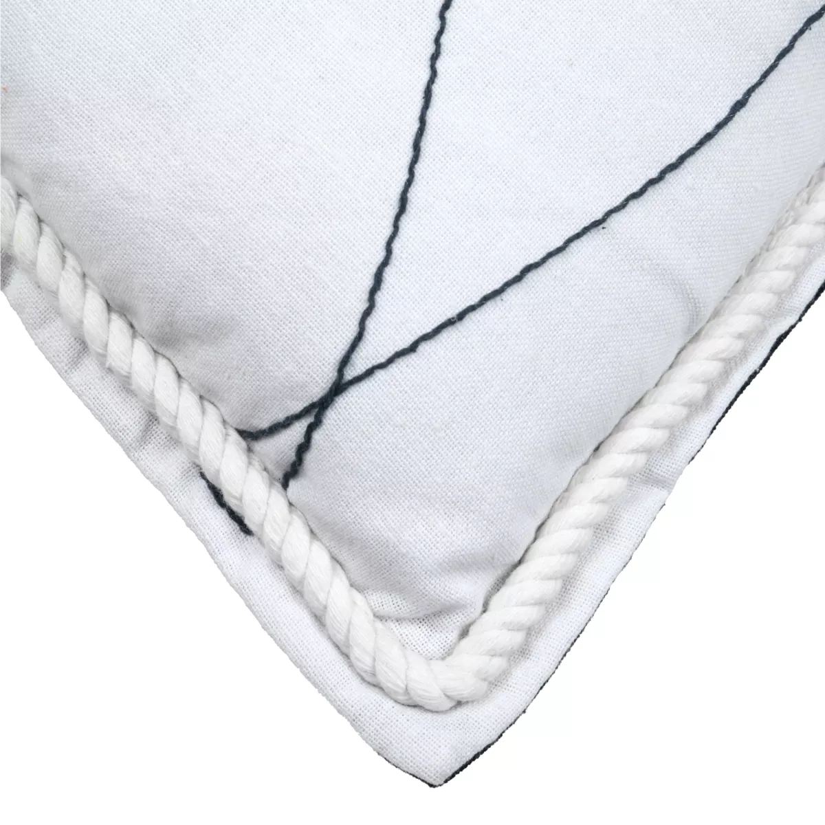 Cuscino Rettangolare (40 x 60 cm) Bordemer Bianco