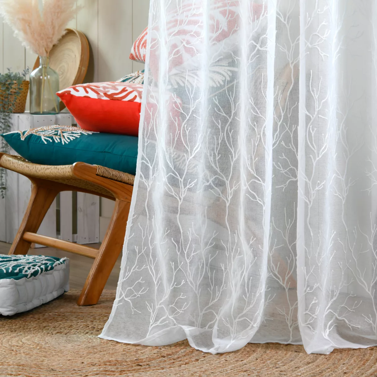Tenda a pannello (140 x 260 cm) Corallys Bianco