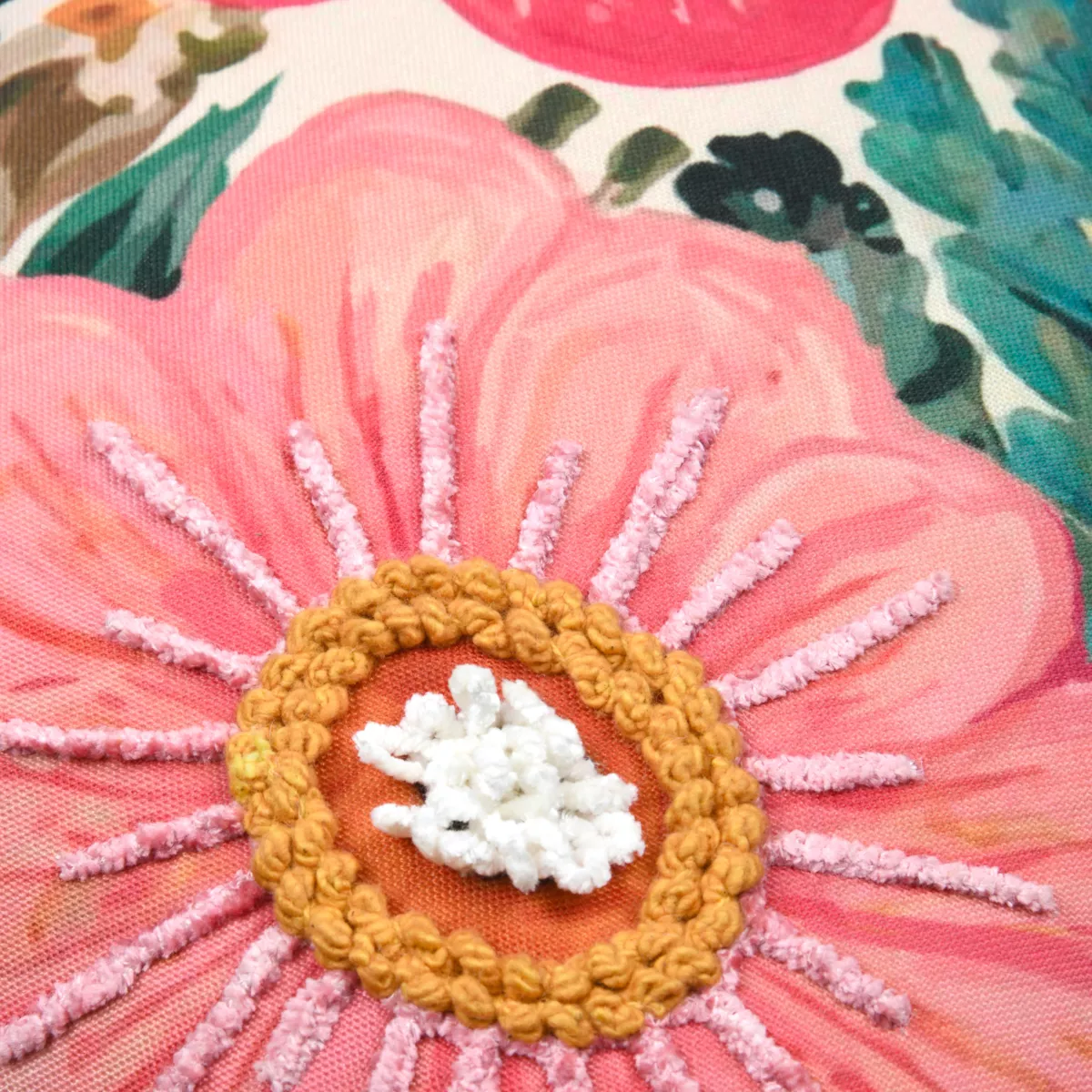 Cojín cuadrado de algodón (45 x 45 cm) Betty Multicolor