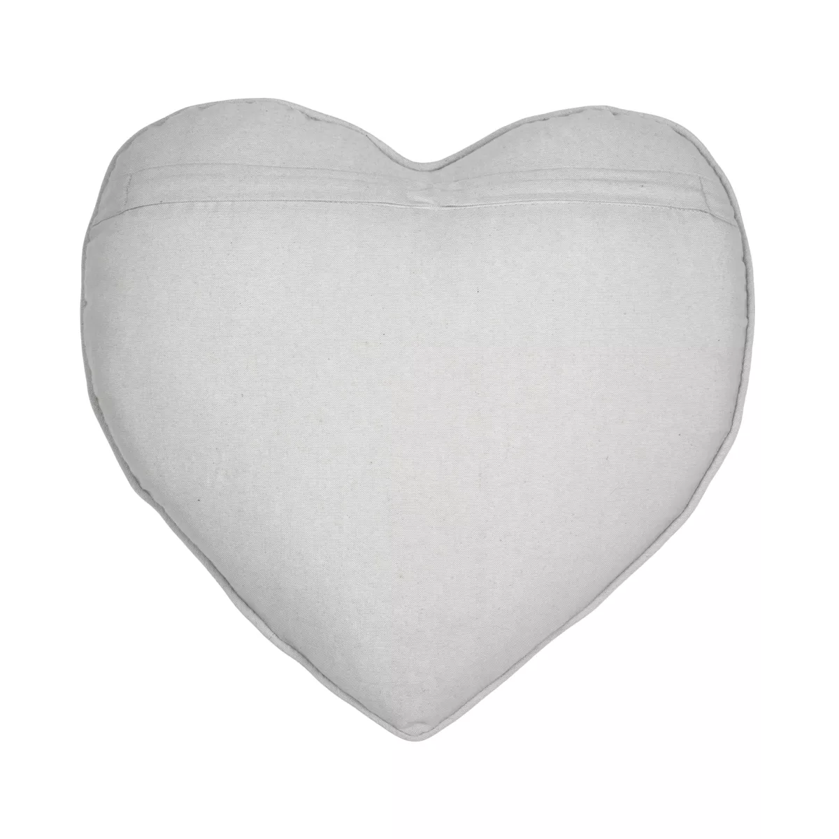 Cojín corazón de algodón (45 x 45 cm) Joséphine Marfil
