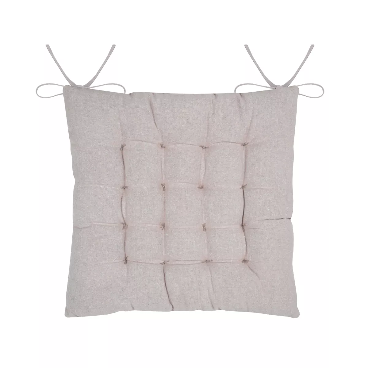 Cuscino per sedia quadrato in cotone (38 x 38 cm) Tilda Ecru