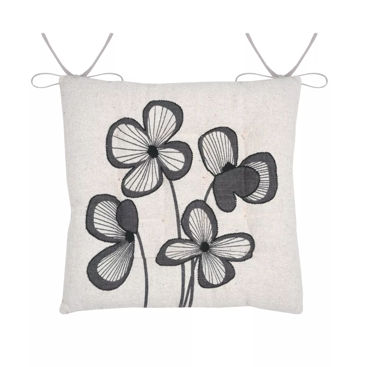 Cuscino per sedia quadrato in cotone (38 x 38 cm) Tilda Ecru