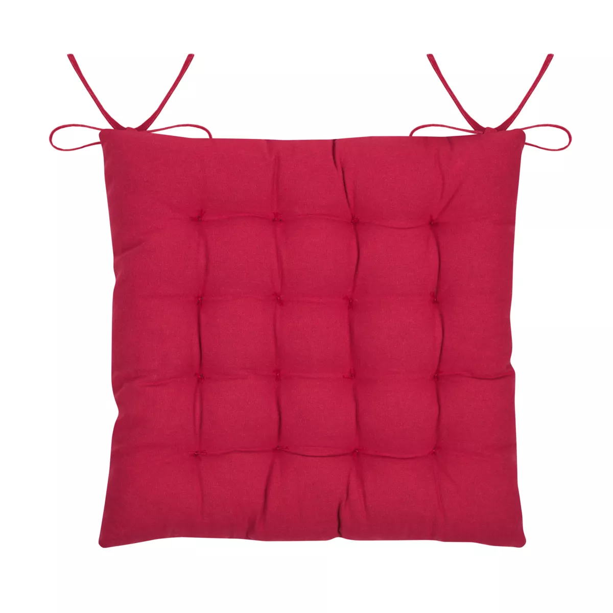 Quadratisches Baumwollstuhlkissen (38x38 cm) Villard Bordeaux
