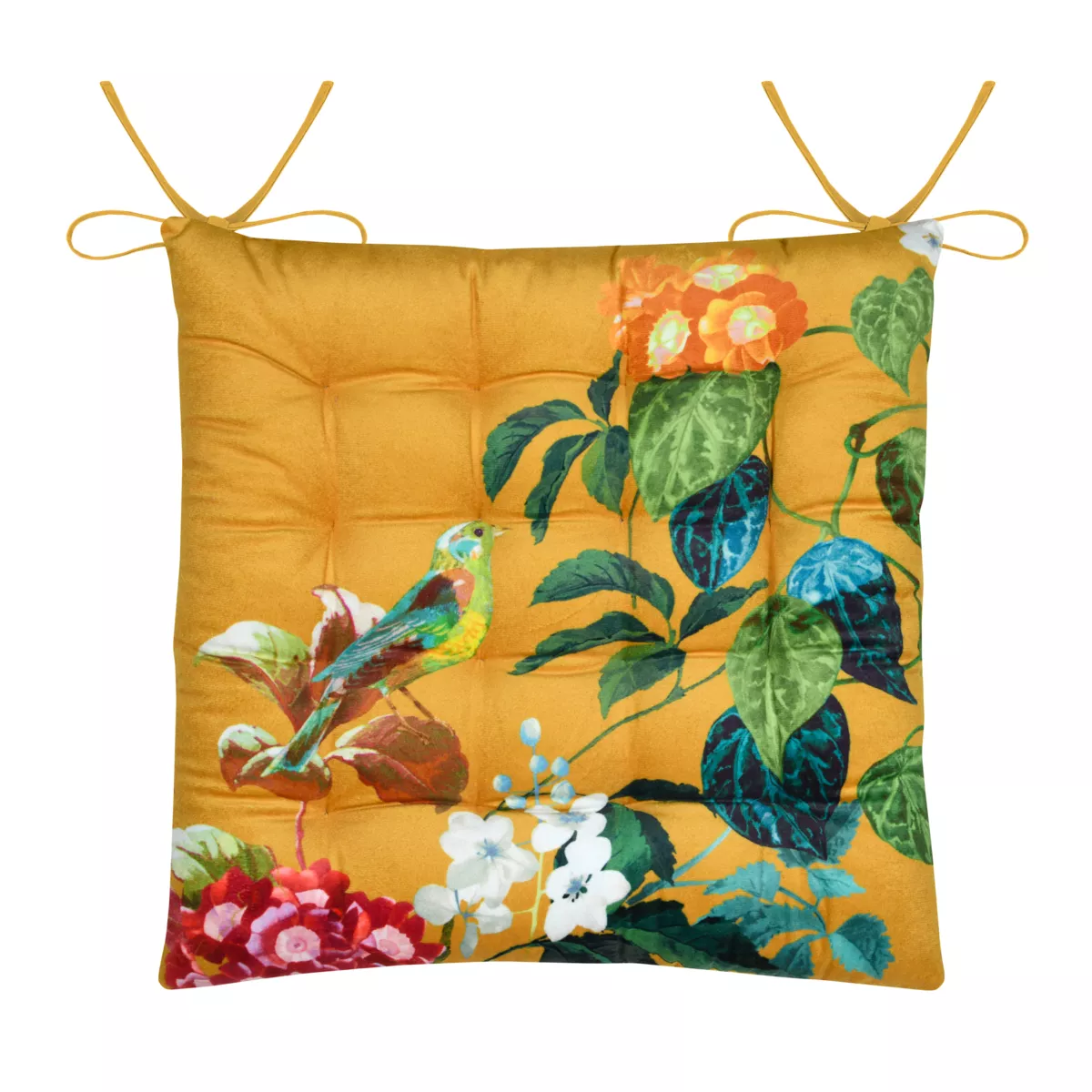 GALETTE DE CHAISE EMMY MOUTARDE 38X38