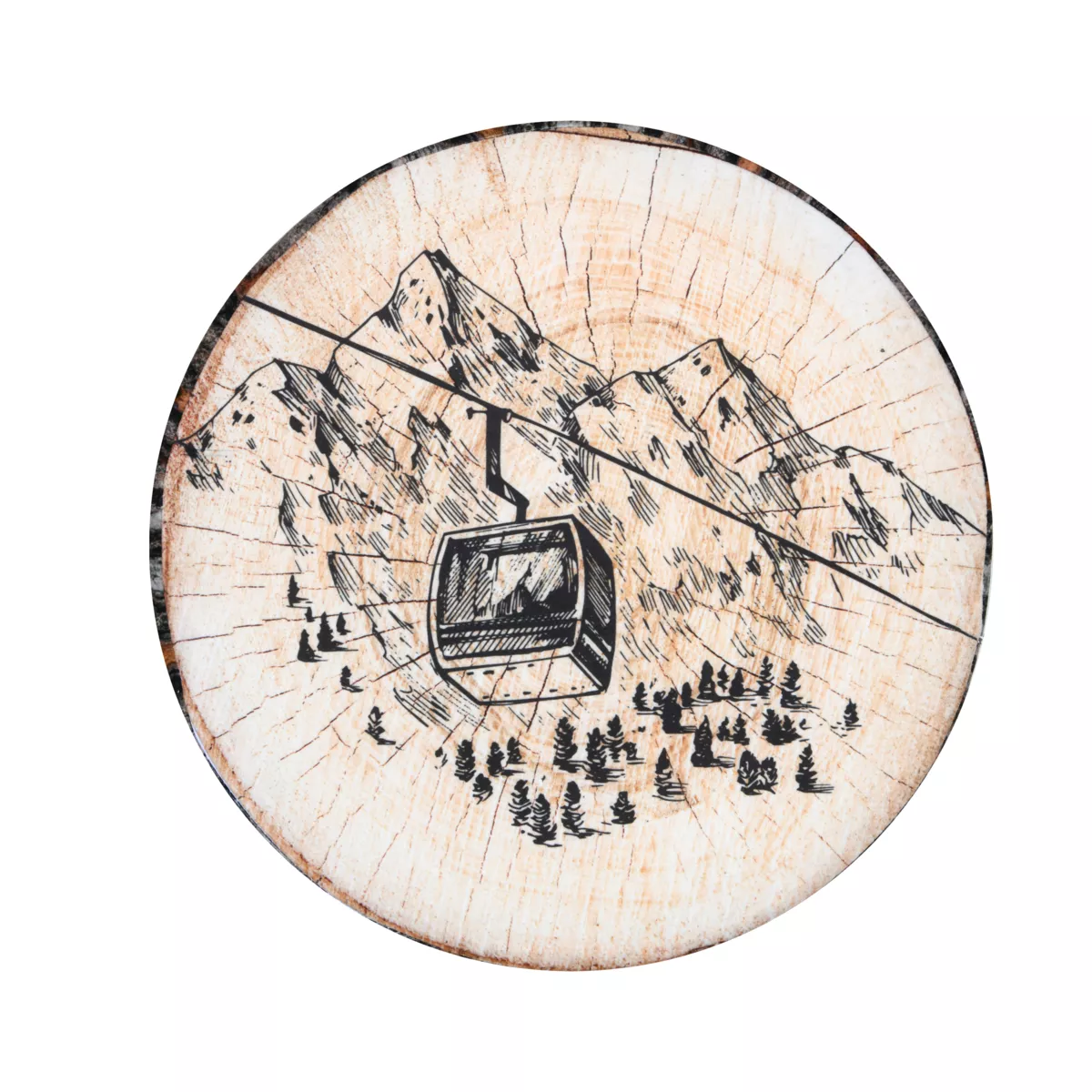 GALETTE DE CHAISE TIGNES BRUN 38X38