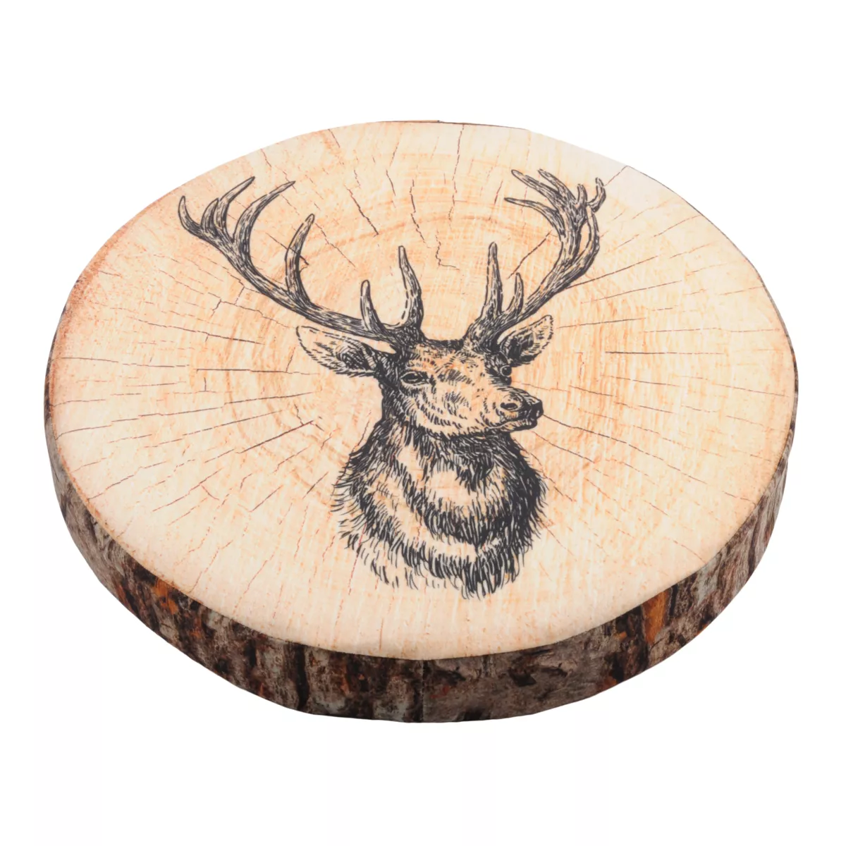 Cuscino per sedia rotondo (38 cm) Gruffy Marrone