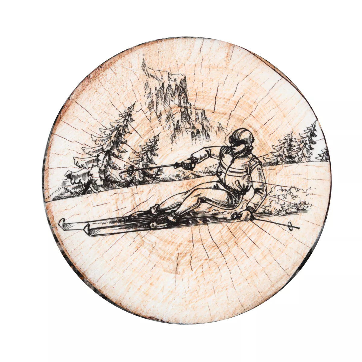 GALETTE DE CHAISE TIGNES BRUN 38X38