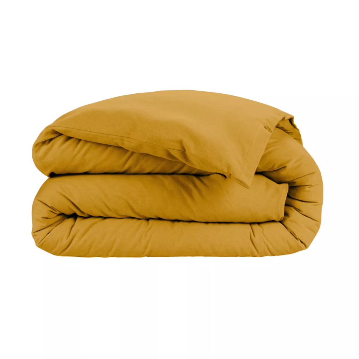 Copripiumino in flanella di cotone (260 x 240 cm) Nina Giallo ocra