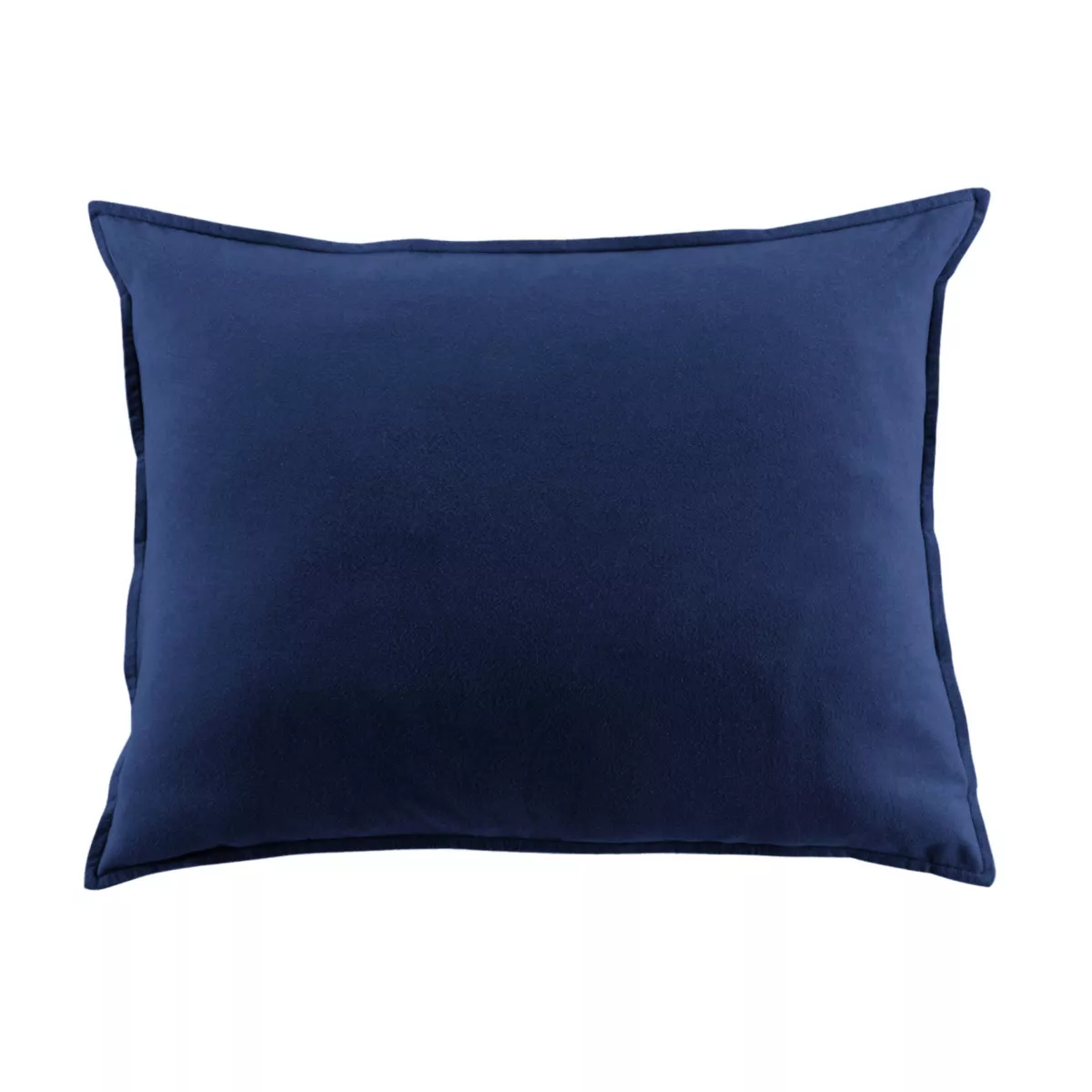 Fodera per cuscino rettangolare in flanella di cotone (50 x 70 cm) Nina Blu navy