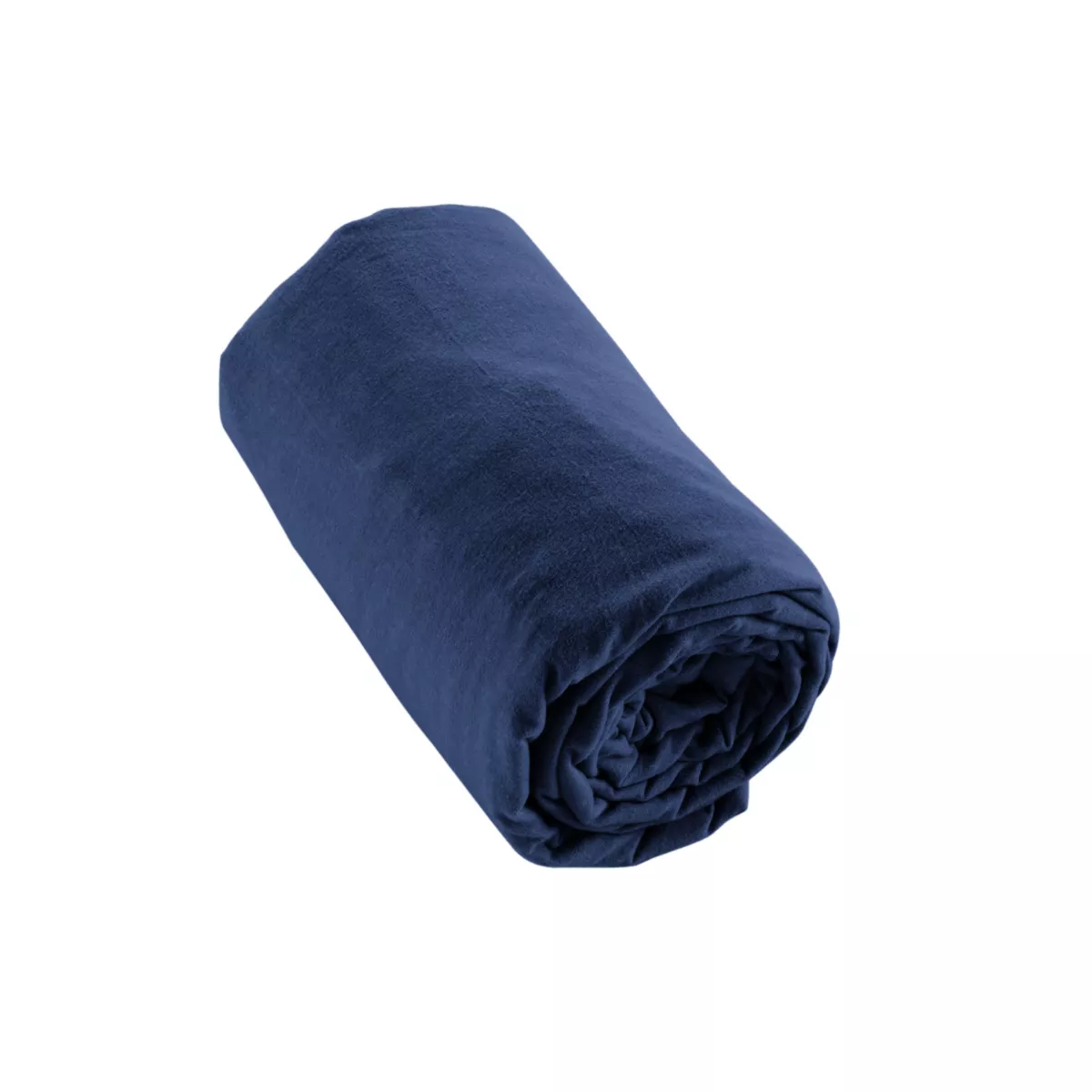 Lenzuolo con angoli in flanella di cotone (160 x 200 cm) Nina Blu navy