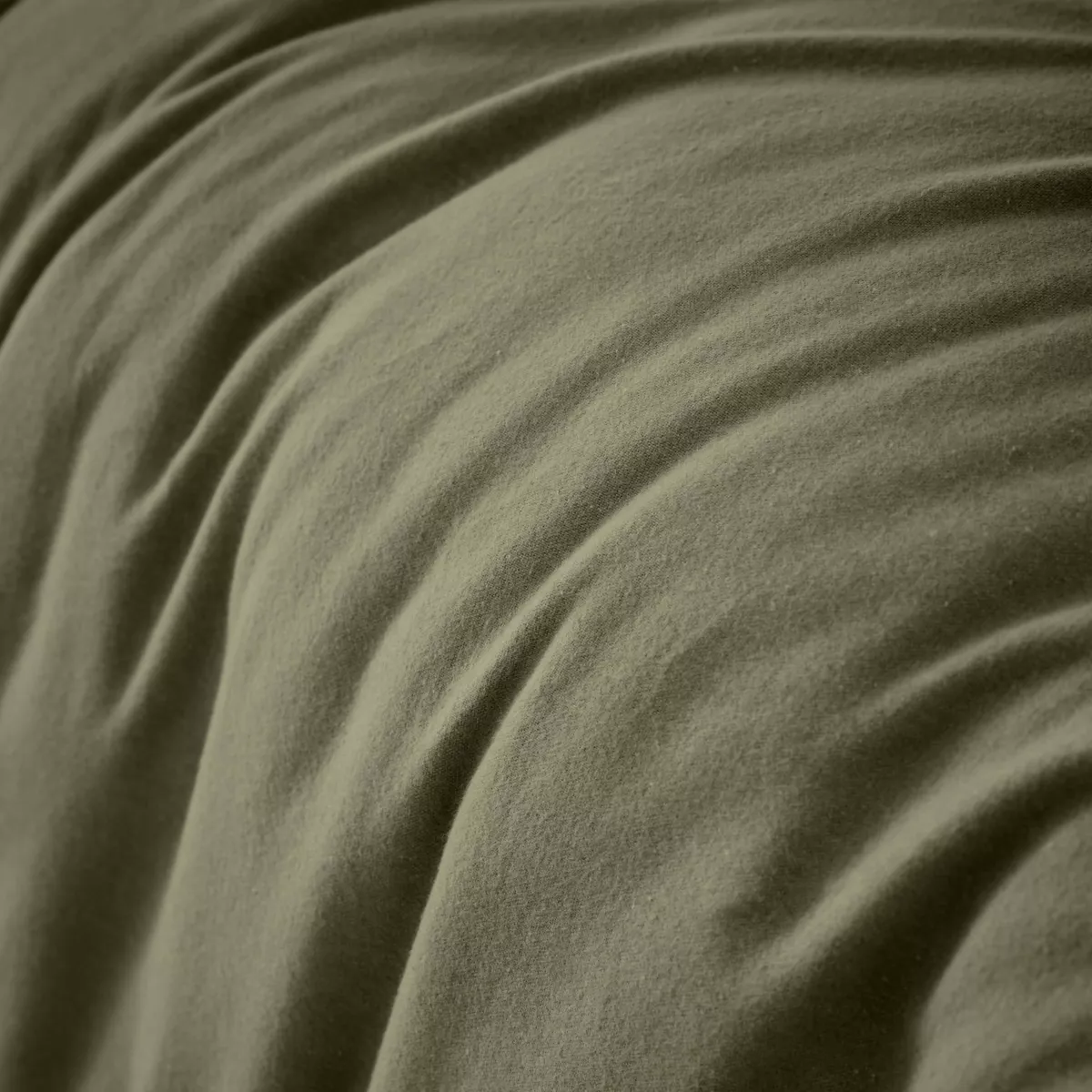 Housse de couette flanelle de coton (280 x 240 cm) Nina Vert romarin