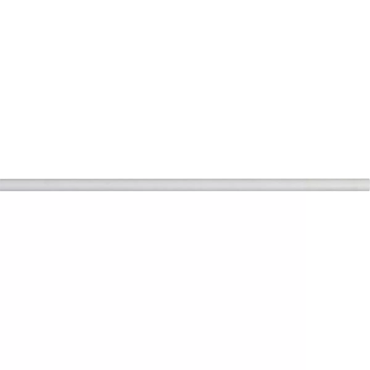 Barra de cortina extensible de metal (L120 - 210 cm / D17 - 20 mm) Jim Blanco mate