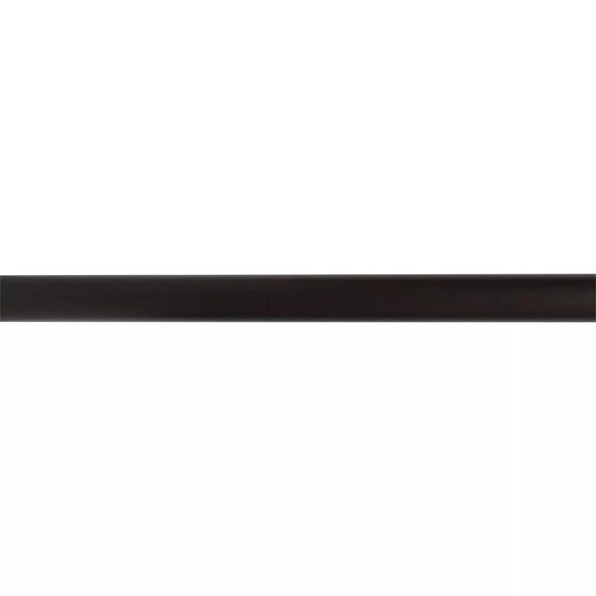 Barra de cortina de madera (L250 cm / D28 mm) Nils Negro mate