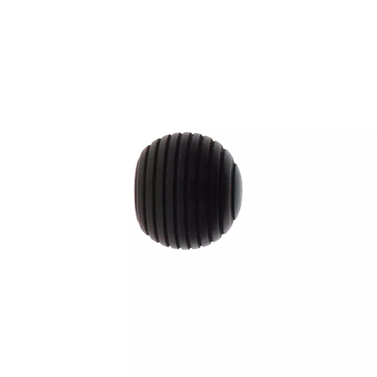 Set di 2 terminali per asta in legno (D28 mm) Nils galaxia Nero opaco